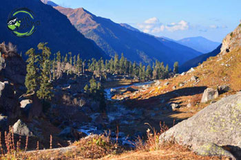 The valley of gods spread along the Tamsa river is the prettiest campsite of all.